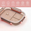 Lunch box with compartments, all-in-one double-layer lunch box, leakproof lunch box with cutlery for work, school, and picnics