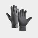 Gloves - Cycling Gloves - Winter Gloves - Sports Gloves - Touchscreen Winter Gloves - Winter Cycling Gloves - Men's - Heated - Waterproof - Warmly Lined - For Motorcycling and Skiing - Grijs(M)