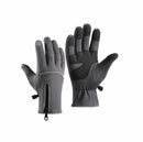 Gloves - Cycling Gloves - Winter Gloves - Sports Gloves - Waterproof and Windproof Gloves - Anti-slip and Shock-absorbing Gloves - Touchscreen Compatible Gloves - Driving Gloves - Fishing Gloves - Unisex - Grijs