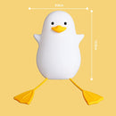 Cute Yellow Duck Night Light - Silicone Night Light for Children - Dimmable Touch Control with Timer - Baby Care Night Light - USB Rechargeable LED Bedside Lamp - Suitable for Bedroom and Nursery Decoration