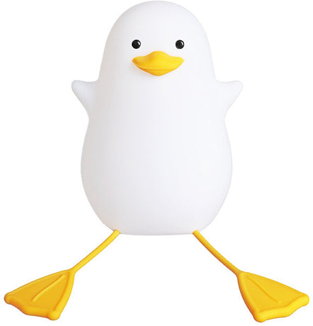 Cute Yellow Duck Night Light - Silicone Night Light for Children - Dimmable Touch Control with Timer - Baby Care Night Light - USB Rechargeable LED Bedside Lamp - Suitable for Bedroom and Nursery Decoration