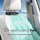 Car Fan - Car Fan Cooling - Car Air Conditioner - Car Fan with Adjustable Air Outlet - Fan - Silent Neck Fan for Headrest for All Cars - 3000 mAh - Black