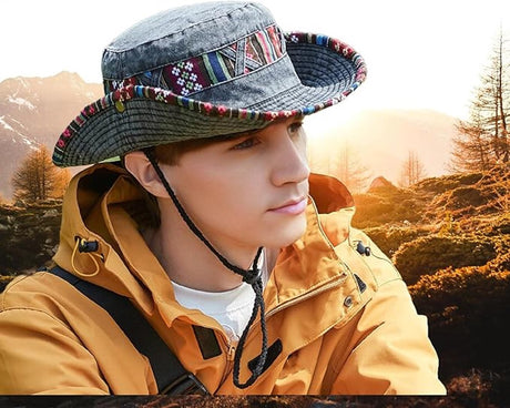Sun hat - Men's summer hat - UV protection - Foldable cotton hunting hat - Outdoor hiking hat - Jungle hat - Fisherman's hat - Garden hat - Beanie hat