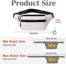 Riem Outdoor Bag - Fanny Pack - Waterproof Fanny Pack - Women's and Men's - Fanny Pack - Phone Bag - Swimming - Festival - Waterproof Fanny Pack - Off-White