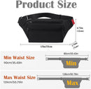 Riem Outdoor Bag - Fanny Pack - Waterproof Fanny Pack - Women's and Men's - Fanny Pack - Phone Bag - Swimming - Festival - Waterproof Fanny Pack - Black