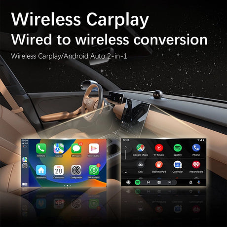 2-in-1 Wireless USB Car Adapter for Android CarPlay