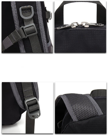 Fanny pack - Leg bag - Motorcycle fanny pack - Motorcycle bag - Tactical leg bag - Tool bag - Unisex - Black - Large capacity - 16 x 5 x 29 cm - 4 compartments - Polyester
