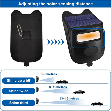 Driveway alarm - Entry detector - Solar driveway alarm - Motion detector - Wireless = Security - Wireless solar driveway alarm - Motion detector - Doorbell - DIY security system - (2 sensors and 1 doorbell)