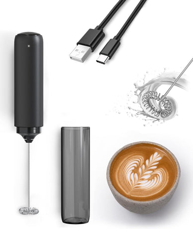 Milk frother - electric milk frother - milk frothers - electric milk frother - milk frother - electric milk frother - mini USB rechargeable milk frother - for coffee/latte/cappuccino/hot chocolate