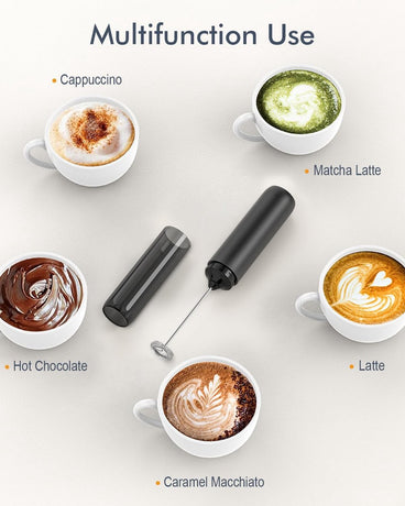 Milk frother - electric milk frother - milk frothers - electric milk frother - milk frother - electric milk frother - mini USB rechargeable milk frother - for coffee/latte/cappuccino/hot chocolate