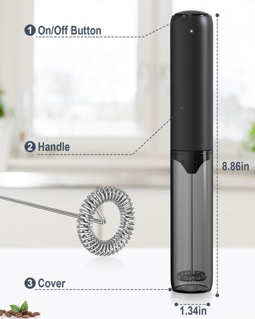 Milk frother - electric milk frother - milk frothers - electric milk frother - milk frother - electric milk frother - mini USB rechargeable milk frother - for coffee/latte/cappuccino/hot chocolate
