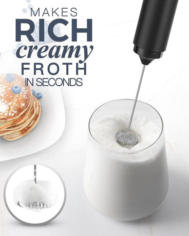 Milk frother - electric milk frother - milk frothers - electric milk frother - milk frother - electric milk frother - mini USB rechargeable milk frother - for coffee/latte/cappuccino/hot chocolate
