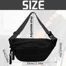 Fanny pack - Women's fanny pack - Men's fanny packs - Corduroy fanny pack - Women's corduroy fanny pack - Adjustable shoulder bag - Unisex - Perfect for shopping, travel and work (black)