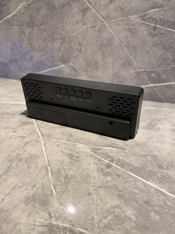 Klok Digital Deluxe - Bedroom - Sound Sensor - Wekker - Black - USB - Battery - LED Wit