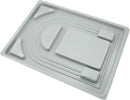 Bead Tray for Bracelets and Necklaces - 9.5 x 12.9 inches - DIY Jewelry Tool - For Girls and Necklace and Bead Makers - Gray