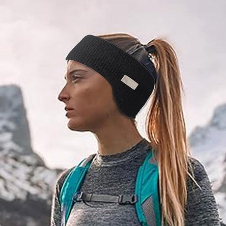 5-Piece Noise Cancelling Earmuffs - Noise Cancelling Earmuffs - Sleep Mask - Noise Cancelling Headband - Warm Earmuffs for Winter - Thick Knitted Earmuffs - Suitable for Cycling and Sleeping