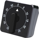 Kitchen Timer - Analog Kitchen Timer - Mechanical Kitchen Timer - 60 Minutes - Kitchen Gadget - Timer - Cooking Timer - Kitchen Tool - Suitable for Baking, Pastry, Cooking Eggs - Black