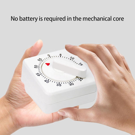 Kitchen Timer - Analog Kitchen Timer - Mechanical Kitchen Timer - 60 Minutes - Kitchen Gadget - Timer - Cooking Timer - Kitchen Tool - Suitable for Baking, Pastry, Cooking Eggs - Black