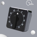 Kitchen Timer - Analog Kitchen Timer - Mechanical Kitchen Timer - 60 Minutes - Kitchen Gadget - Timer - Cooking Timer - Kitchen Tool - Suitable for Baking, Pastry, Cooking Eggs - Black