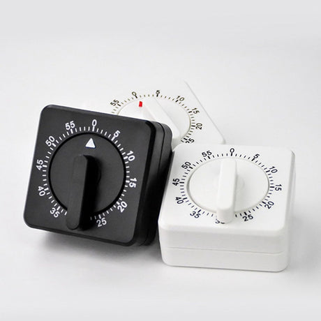 Kitchen Timer - Analog Kitchen Timer - Mechanical Kitchen Timer - 60 Minutes - Kitchen Gadget - Timer - Cooking Timer - Kitchen Tool - Suitable for Baking, Pastry, Cooking Eggs - Black