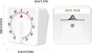 Kitchen Timer - Analog Kitchen Timer - Mechanical Kitchen Timer - 60 Minutes - Kitchen Gadget - Timer - Cooking Timer - Kitchen Tool - Suitable for Baking, Pastry, Cooking Eggs - Black