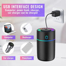 Car air freshener with colored lights and USB connection - 2 settings, automatic shut-off - for car, office, bedroom