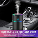 Car air freshener with colored lights and USB connection - 2 settings, automatic shut-off - for car, office, bedroom