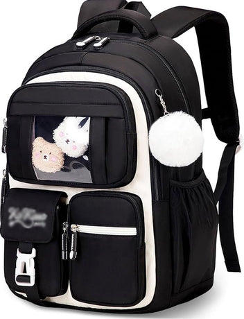 Girls' Backpack, Breathable Backpack for Girls, Grades 1-5, Casual School Bag for Kids, Elementary School, Secondary School