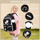Girls' Backpack, Breathable Backpack for Girls, Grades 1-5, Casual School Bag for Kids, Elementary School, Secondary School