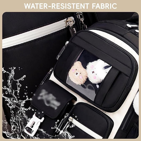 Girls' Backpack, Breathable Backpack for Girls, Grades 1-5, Casual School Bag for Kids, Elementary School, Secondary School