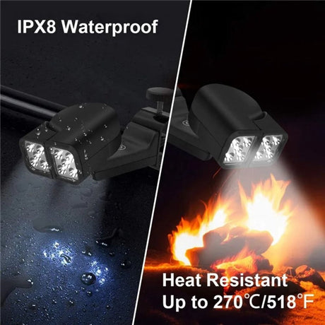 Grill lighting, Grill accessories, Bright double lamp, Cooking grill circulation light