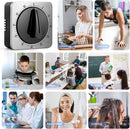 Kitchen Timers for Cooking - Chef's Kitchen Timer with Audible Alarm - Mechanical Desktop Timer - No Batteries Required - Magnetic Back - Beautiful Stainless Steel Magnetic Countdown Reminder
