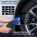 Bicycle pump - Electric bicycle pump - Bicycle pumps - 150 PSI electric air pump - 6000 mAh - Battery compressor - Mini portable air pump for bicycles - For tires, cars, bikes, motorcycles