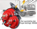 New models for 2025: a pair of train horns - 300 dB, super powerful air horn - Father's Day gifts - electric V-shaped horn with rain sound for car, motorcycle, bicycle - top quality products - gift for dad