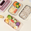 Lunch boxes - lunch box for adults - lunch box for children - lunch box with compartments - stackable lunch box - leakproof lunch container - 1600ML - with 2 layers - for children, adults, students (pink)