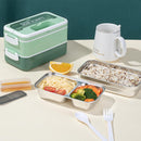 Lunch boxes - lunch box for adults - lunch box for children - lunch box with compartments - stackable lunch box - leakproof lunch container - 1600ML - with 2 layers - for children, adults, students (vegetables)