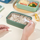Lunch boxes - lunch box for adults - lunch box for children - lunch box with compartments - stackable lunch box - leakproof lunch container - 1600ML - with 2 layers - for children, adults, students (vegetables)