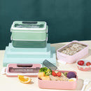 Lunch boxes - lunch box for adults - lunch box for children - lunch box with compartments - stackable lunch box - leakproof lunch container - 1600ML - with 2 layers - for children, adults, students (vegetables)