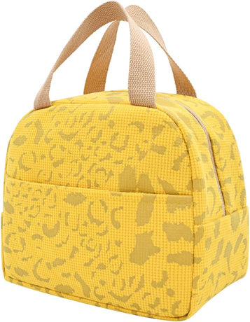 Children's Lunch Bags - Reusable Lunch Bag - Lunch Bags - Lunch Bags for Women and Men - Mini Insulated Bag 6L - Small Insulated Picnic Bag - For Work, School, Picnics and Travel (Yellow)