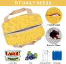 Children's Lunch Bags - Reusable Lunch Bag - Lunch Bags - Lunch Bags for Women and Men - Mini Insulated Bag 6L - Small Insulated Picnic Bag - For Work, School, Picnics and Travel (Yellow)