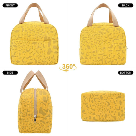 Children's Lunch Bags - Reusable Lunch Bag - Lunch Bags - Lunch Bags for Women and Men - Mini Insulated Bag 6L - Small Insulated Picnic Bag - For Work, School, Picnics and Travel (Yellow)