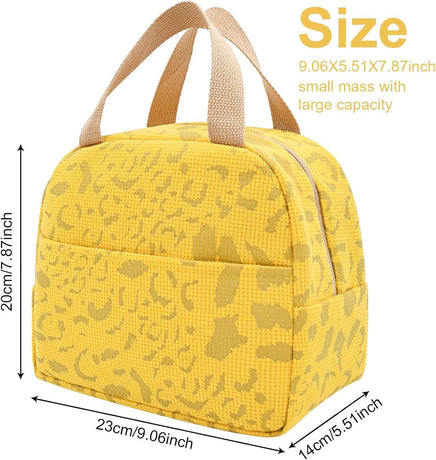 Children's Lunch Bags - Reusable Lunch Bag - Lunch Bags - Lunch Bags for Women and Men - Mini Insulated Bag 6L - Small Insulated Picnic Bag - For Work, School, Picnics and Travel (Yellow)
