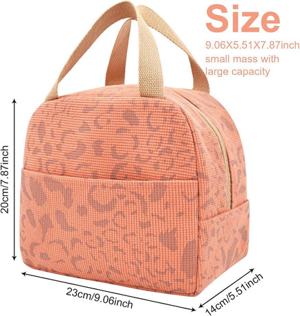 Children's Lunch Bags - Reusable Lunch Bag - Lunch Bags - Lunch Bags for Women and Men - Mini Insulated Bag 6L - Small Insulated Picnic Bag - For Work, School, Picnics and Travel (Orange)