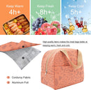 Children's Lunch Bags - Reusable Lunch Bag - Lunch Bags - Lunch Bags for Women and Men - Mini Insulated Bag 6L - Small Insulated Picnic Bag - For Work, School, Picnics and Travel (Orange)