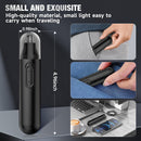 2-in-1 Nose Trimmer - Nose Trimmer - Eyebrow and Ear Trimmer - USB Rechargeable - Nose Trimmer for Men and Women - Black