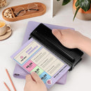 piece - Adjustable 6-hole punch - hole punch for diaries, personal planners and refill pages for files - refill pages - black