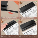 piece - Adjustable 6-hole punch - hole punch for diaries, personal planners and refill pages for files - refill pages - black