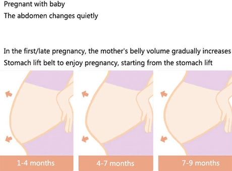 Maternity Belt - Pregnancy Support Belt - Breathable Abdominal Belt - Abdominal Support Belt - 80-110 cm Pregnancy Belt Pelvic Belt Abdominal Belt - Pink