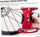Spoke Tension Meter - Bicycle Spoke Tools - Spoke Tensioner - Portable Tension Meter - Wear-Resistant for Accurate Bicycle Measurement - Compatible with Bladed Spokes - Durable Construction