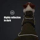 Dog Raincoat - Dog Jacket - Waterproof Winter Dog Coat - Windproof Dog Coat - Winter Dog Coat - Reflective Strip - Black - Size S - Perfect for Small and Medium Dogs